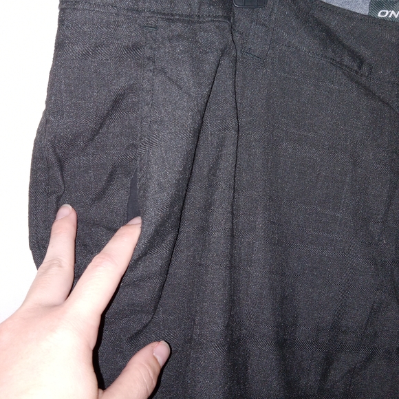 O'NEILL Men's Size 40 Walkshorts Black Tonal Plaid Pattern Outdoor Beach - Picture 3 of 8